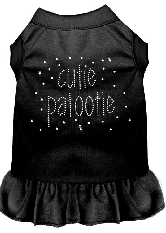 Rhinestone Cutie Patootie Dress Black XL